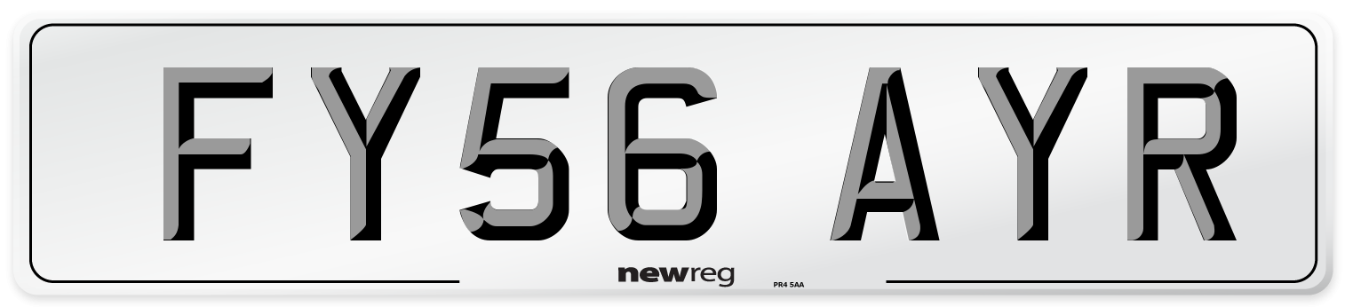 FY56 AYR Number Plate from New Reg